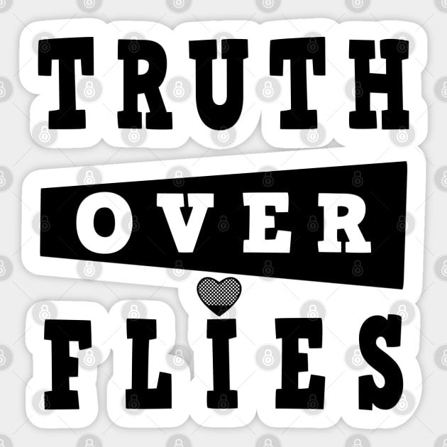 truth over flies,  kamala pence debate Sticker by artspot